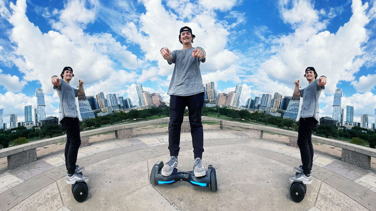 The swagBOARD T580 Warrior hoverboard.