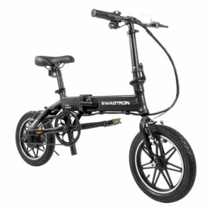 EB5 Foldable Electric Bike by Swagtron with Pedal Assist and Long Range Battery