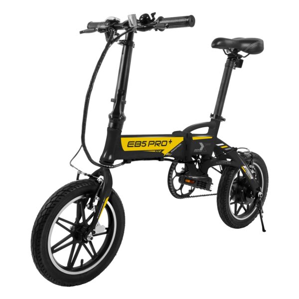 Folding City & Campus eBike three-quarters view